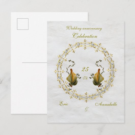 Uitnodigingen briefkaarten (Voorkant / Achterkant)