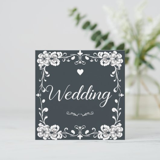 UITNODIGINGEN BRUILOFT (Staand voorkant)