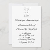 Uitnodigingen "Champagneglazen" (Voorkant)