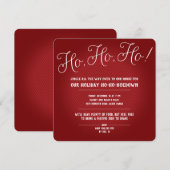 Uitnodigingen | Christmas | Ho, ho, ho! (Voorkant / Achterkant)