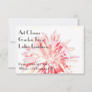Uitnodigingen Dames Lunch Kunstlessen Tuin Thee