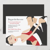 Uitnodigingen Dansfeest (Voorkant / Achterkant)