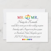 Uitnodigingen - de heer & de heer Wedding Invite (Voorkant)