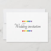 Uitnodigingen - de heer & de heer Wedding Invite (Achterkant)