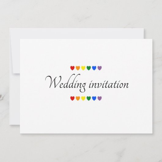 Uitnodigingen - de heer & de heer Wedding Invite (Achterkant)