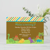Uitnodigingen Dinosaur Birthday Party (Staand voorkant)