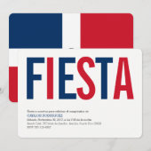 Uitnodigingen: Dominicaanse Republiek: Dominicaans Kaart (Voorkant / Achterkant)