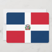 Uitnodigingen: Dominicaanse Republiek: Dominicaans Kaart (Achterkant)