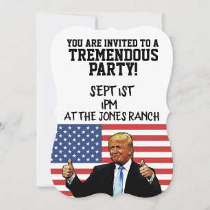 UITNODIGINGEN DONALD TRUMP FEESTJE Aangepast