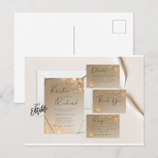 Uitnodigingen en aankondigingen (Voorkant / Achterkant)