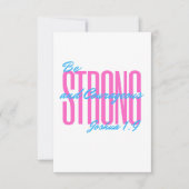 Uitnodigingen en aankondigingen Jozua 1:9 (Voorkant)