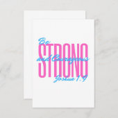 Uitnodigingen en aankondigingen Jozua 1:9 (Voorkant / Achterkant)