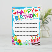 uitnodigingen en aankondigingen voor al uw eveneme (Staand voorkant)