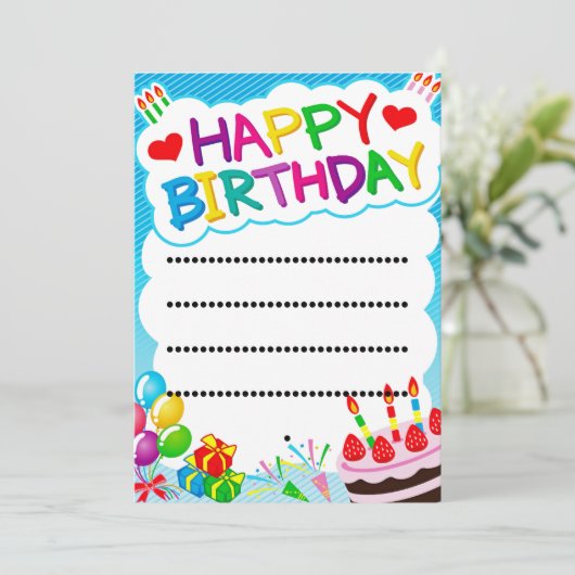 uitnodigingen en aankondigingen voor al uw eveneme (Staand voorkant)