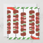 Uitnodigingen en aankondigingen voor grill en chil (Achterkant)