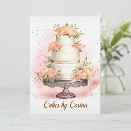 Uitnodigingen en artikelen > Uitnodigingen en aank (Staand voorkant)