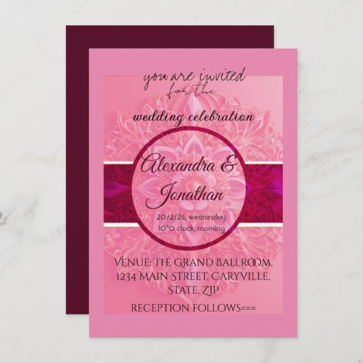 Uitnodigingen en briefpapier (Voorkant / Achterkant)