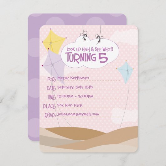 Uitnodigingen | Geboortedag | Zeesoorten (Voorkant / Achterkant)