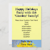 Uitnodigingen Gele Zonnebloemen komen bij ons. (Achterkant)