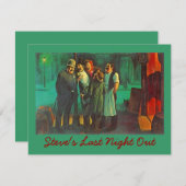 UITNODIGINGEN GISTEREN AVOND UIT BACHELORPARTY Vaa (Voorkant / Achterkant)