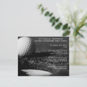 Uitnodigingen Golf Event Party (Staand voorkant)