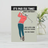 UITNODIGINGEN GOLF FEESTJE (Staand voorkant)