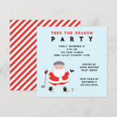 Uitnodigingen Golf Party (Voorkant / Achterkant)