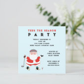 Uitnodigingen Golf Party (Staand voorkant)