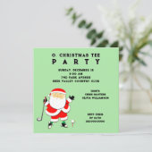 Uitnodigingen Golf Party (Staand voorkant)