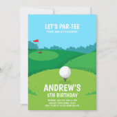 Uitnodigingen Golf Party (Voorkant)