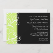 Uitnodigingen Groen voor de Enterprise Team Buildi (Achterkant)