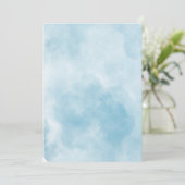 Uitnodigingen - Hoofd in de WOLKEN (Staand voorkant)