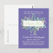 Uitnodigingen Huwelijk Goedkoop MODERNE KAARTEN (Voorkant / Achterkant)