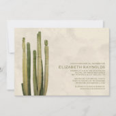 Uitnodigingen in de Bridal van de Cactus van het l (Voorkant)