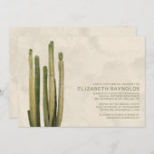 Uitnodigingen in de Bridal van de Cactus van het l (Voorkant / Achterkant)