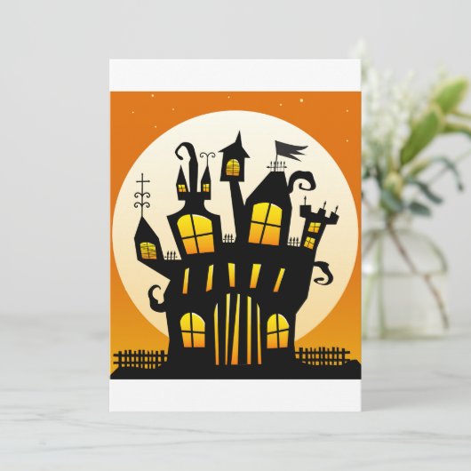 Uitnodigingen in het kader van het haunted House a (Staand voorkant)