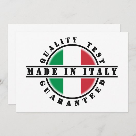 Uitnodigingen in Italië (Voorkant / Achterkant)