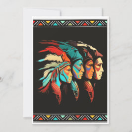Uitnodigingen in Native American paard stijl