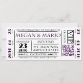 Uitnodigingen in Ticket Stijl (Voorkant)