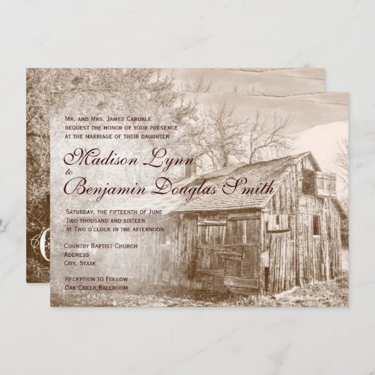 Uitnodigingen in verband met landelijke mijnbouw i (Voorkant / Achterkant)