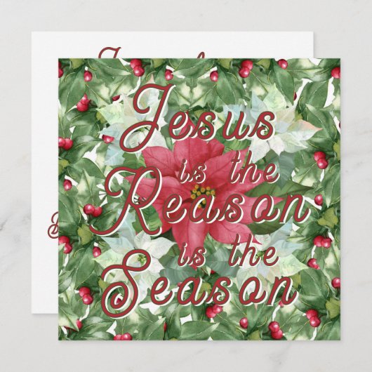 Uitnodigingen - Jezus is de Rede (Voorkant / Achterkant)