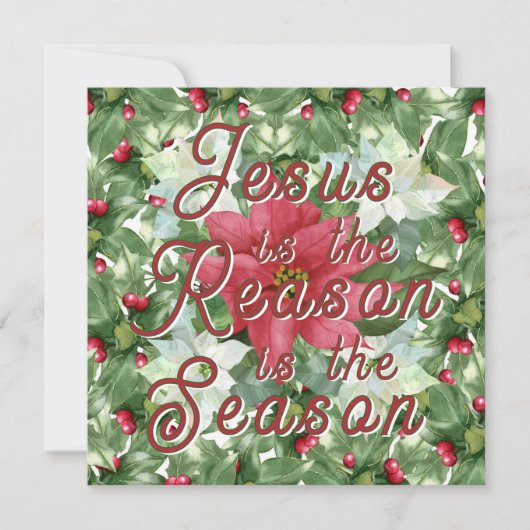 Uitnodigingen - Jezus is de reden (Voorkant)