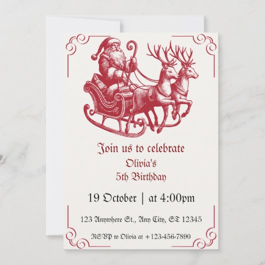 Uitnodigingen Kerstmis 2024 (Voorkant)