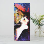 Uitnodigingen, martha mansfield kaart (Staand voorkant)