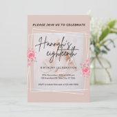 Uitnodigingen & Mededelingen Verjaardagskaart (Staand voorkant)