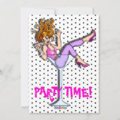 Uitnodigingen - Meisje in Martini, Lil' Red (Voorkant)