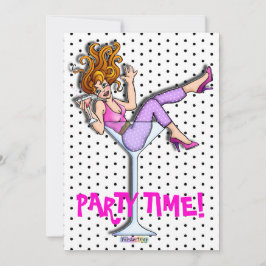 Uitnodigingen - Meisje in Martini, Lil' Red