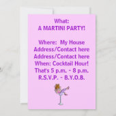 Uitnodigingen - Meisje in Martini, Lil' Red (Achterkant)