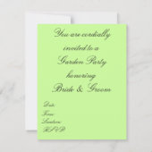 Uitnodigingen met Bright en kleurrijke Gerbera Dai (Achterkant)