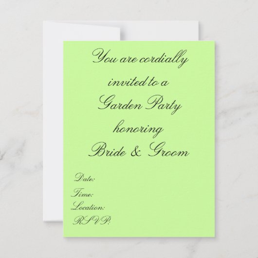 Uitnodigingen met Bright en kleurrijke Gerbera Dai (Achterkant)